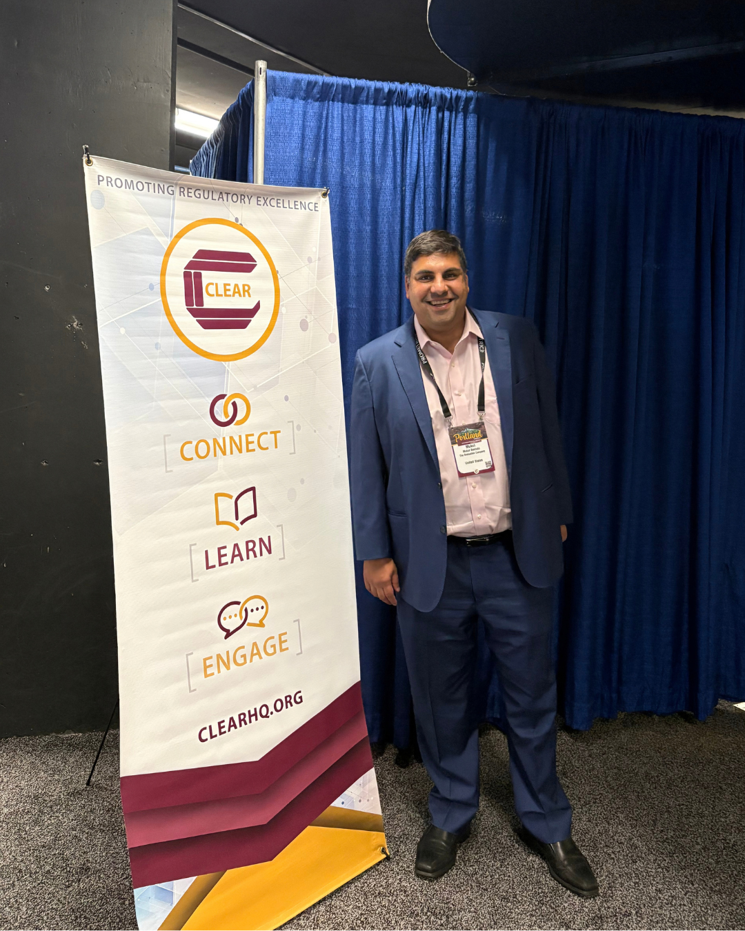 Mukul Bakhshi at the CLEAR 2026 Annual Educational Conference in Portland